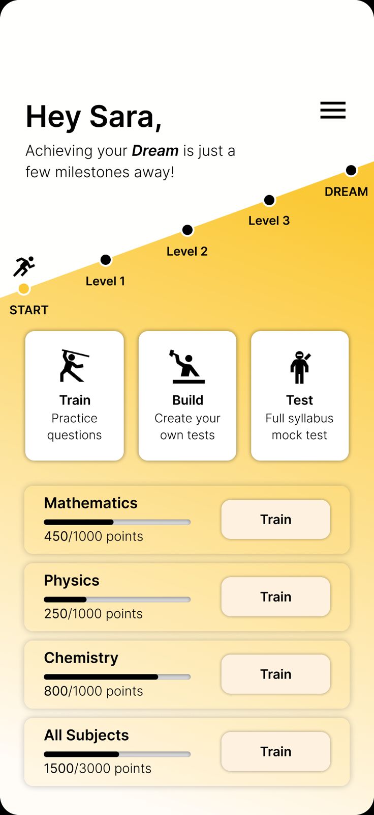 Testley app screenshot